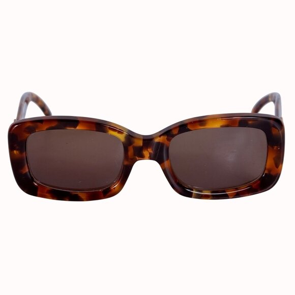 Gucci Womens Tortoise Shell Square Sunglasses VTG Brown Lens Italy 135 GG2407/S - Picture 1 of 15